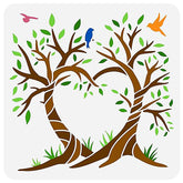 love tree stencil for wall painting