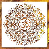 extra large mandala stencil for wall painting