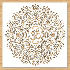 boho mandala pattern stencil for walls