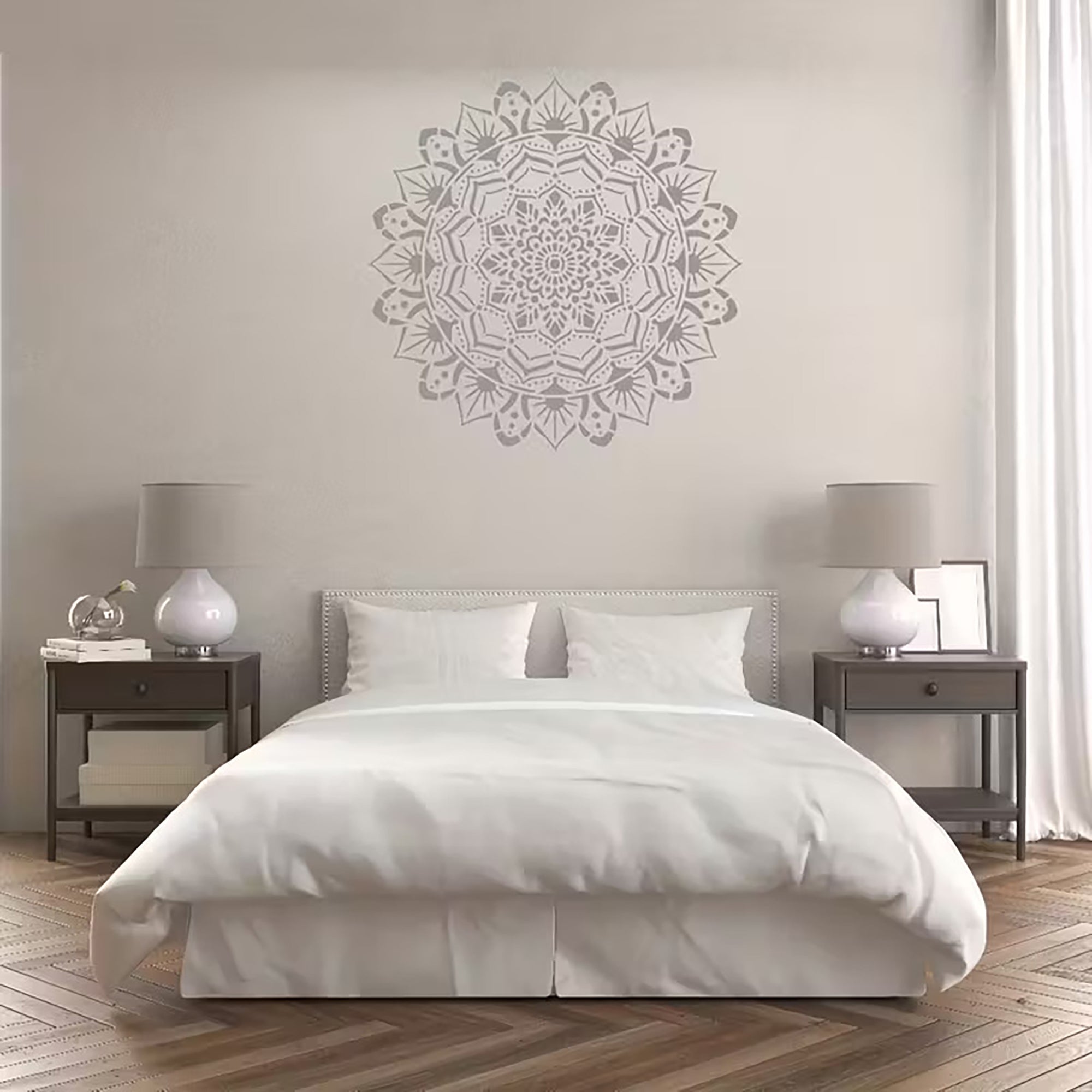 big size stencil for acrylic mandala painting