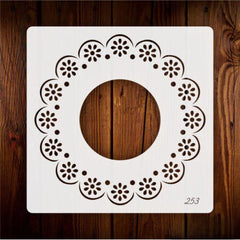 round pattern pet plastic mandala stencil for diy art and craft