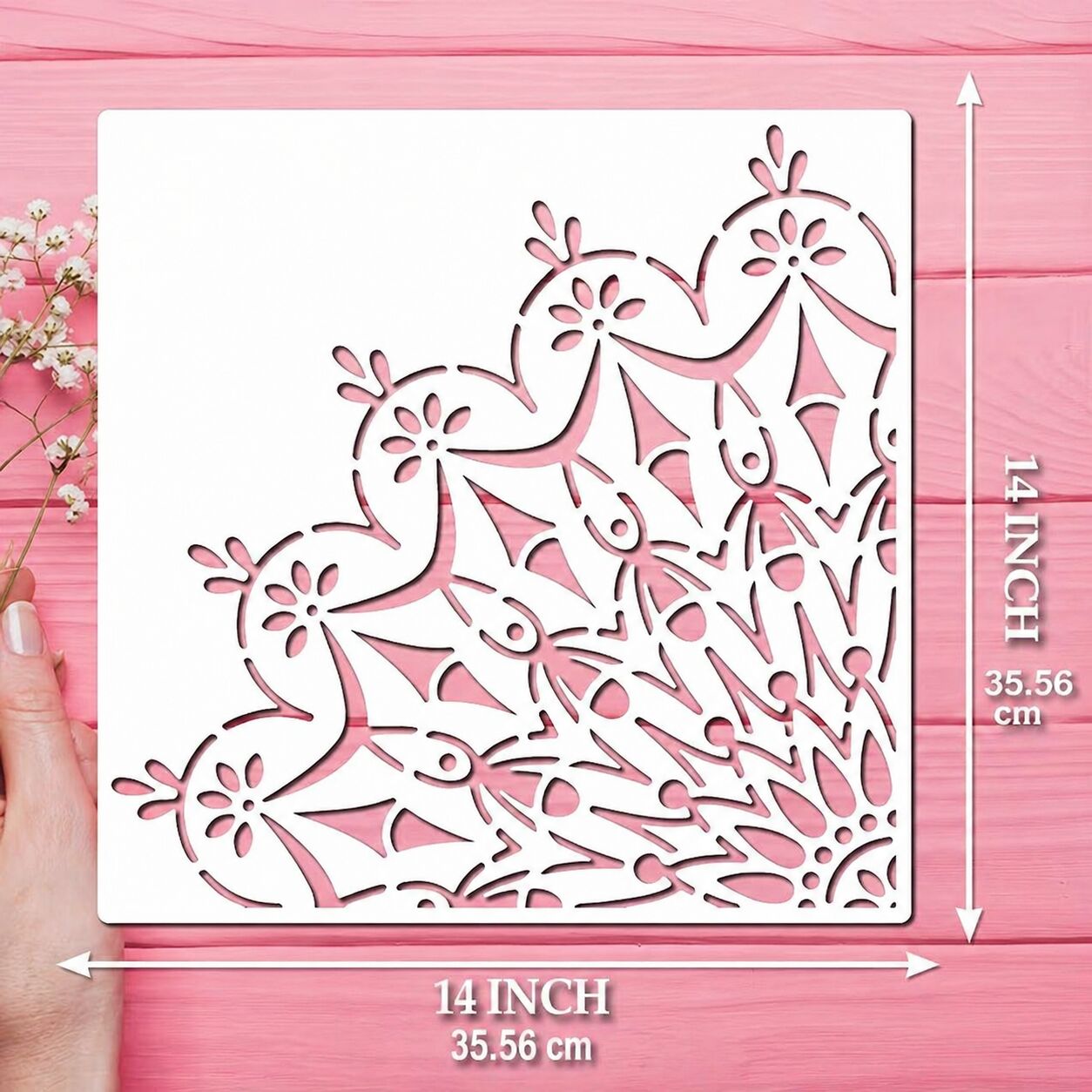 mandala pattern stencil for craft and painting use