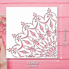 mandala pattern stencil for craft and painting use