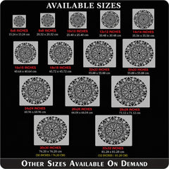 reusable round mandala stencil for wall painting