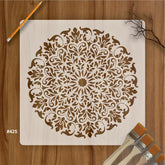 floral mandala stencil for diy art projects