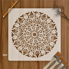 floral mandala stencil for diy art projects