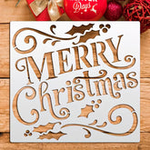 merry christmas stencil for painting