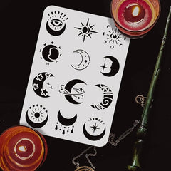 moon phase stencil