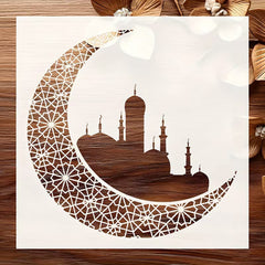 islamic mosque stencil for wall