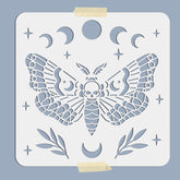 moth skull stencil