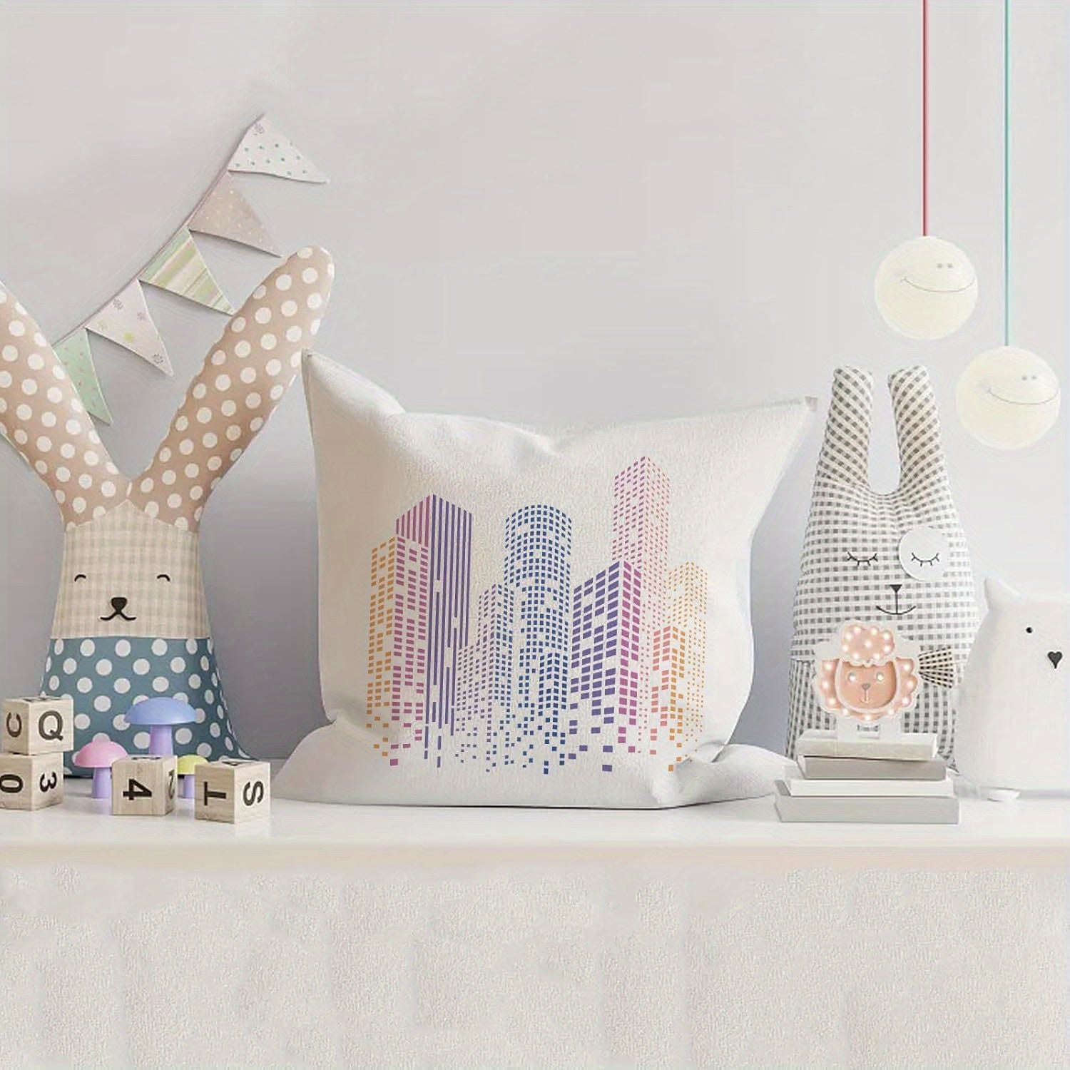 City Skyline Stencil for DIY Projects