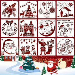 winter stencil kit for scrapbooking