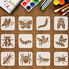 wall painting stencil insect
