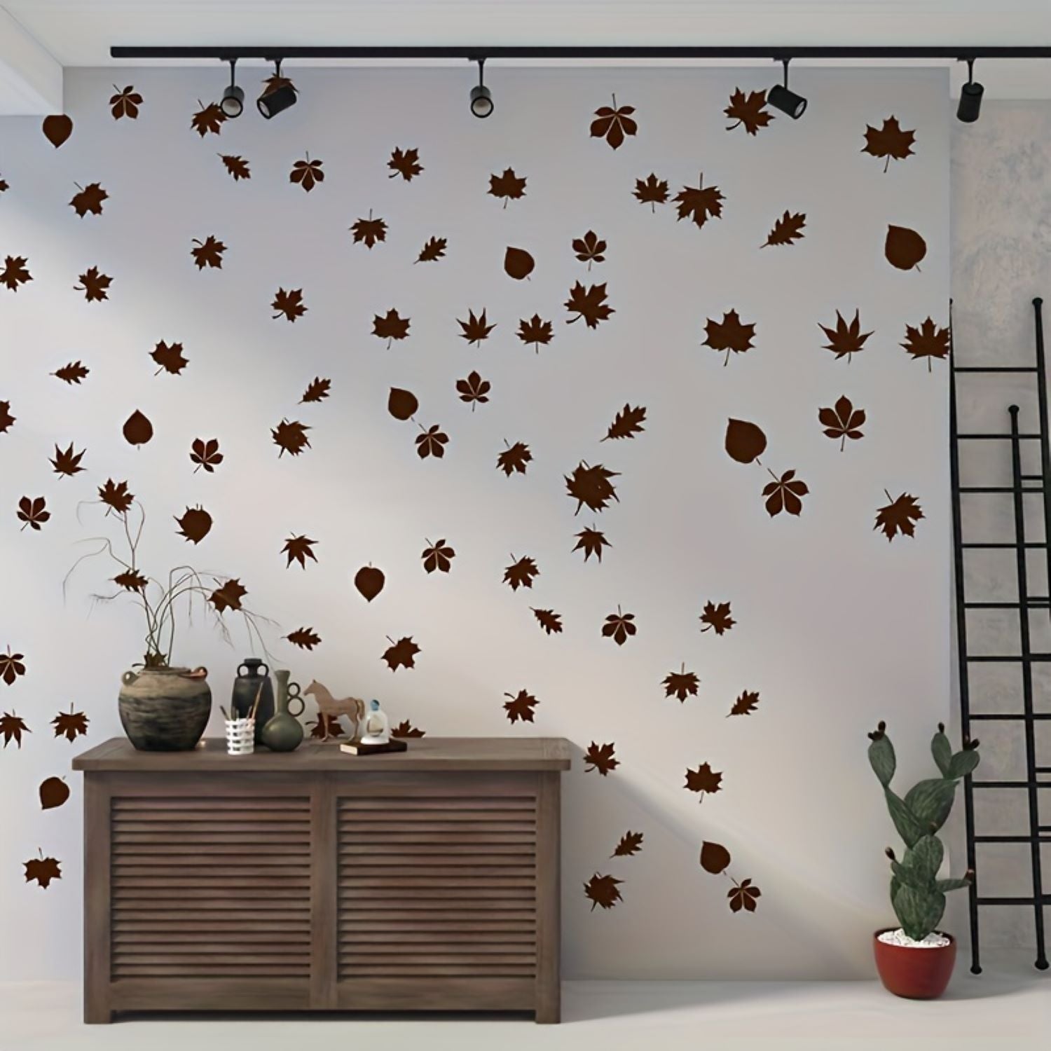 12pcs leaf stencil set
