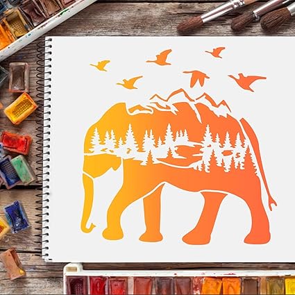 forest animal stencil