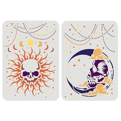 skull stencil diy