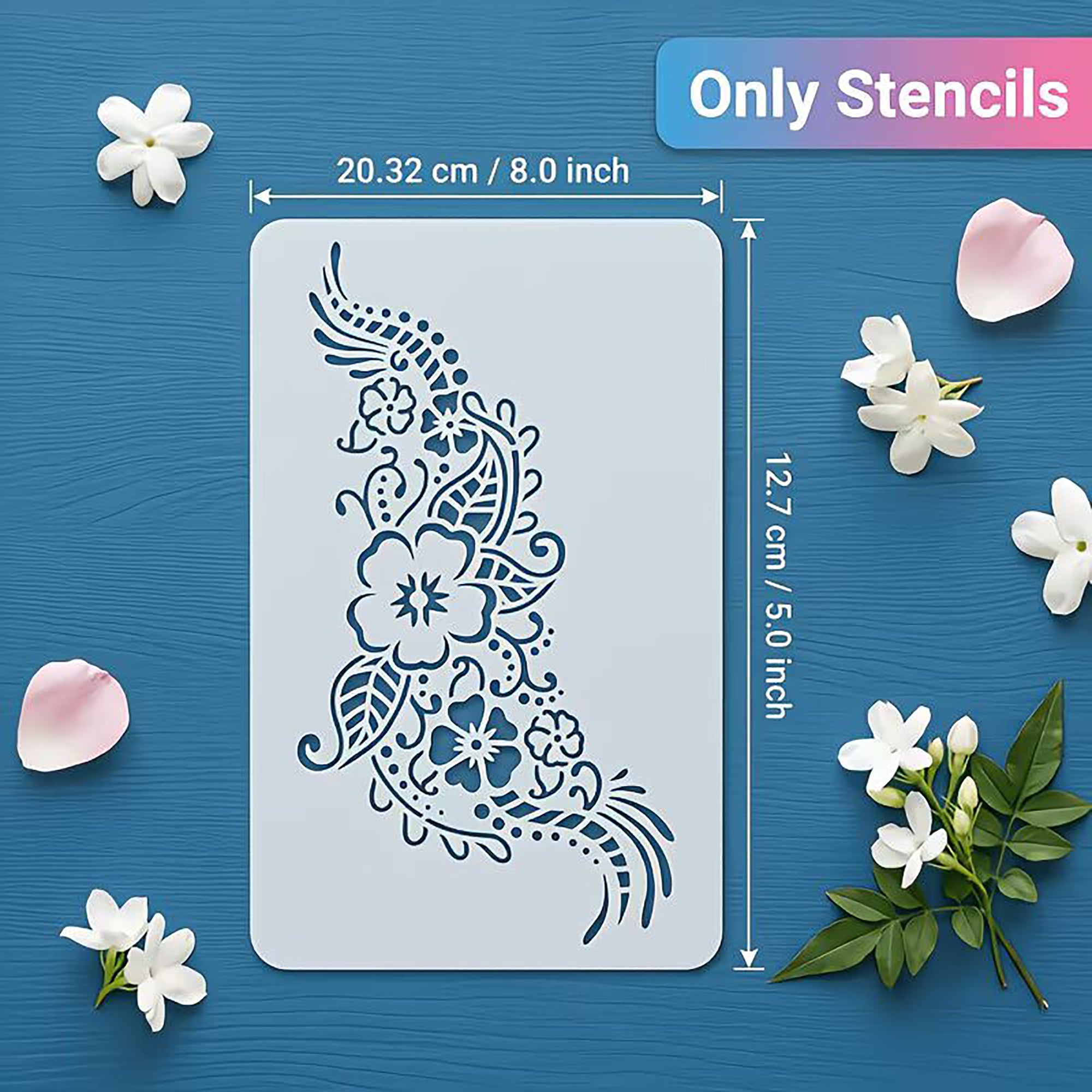 mehndi design stencil for diy art projects