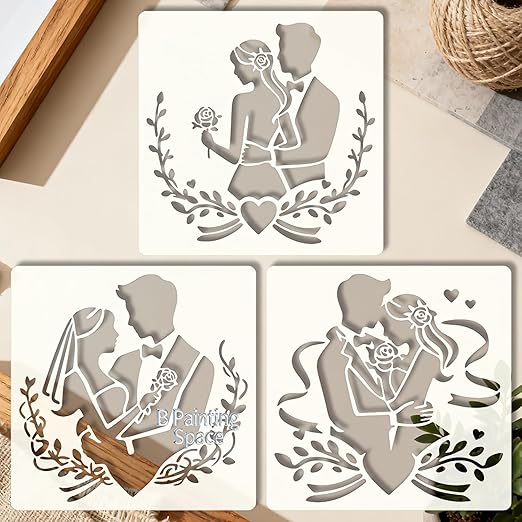 couple stencil template
