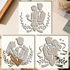 couple stencil template