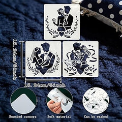 wedding silhouette stencil