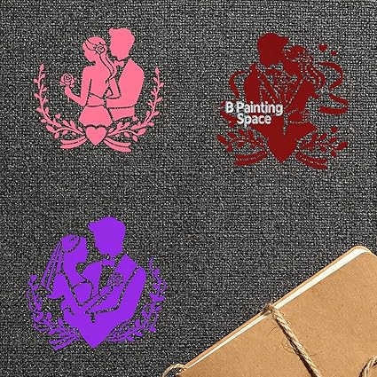 romantic stencil design