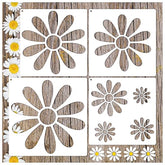 flower stencil for wall painting reusable