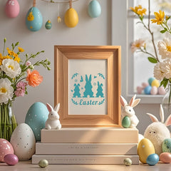 easter art stencil template