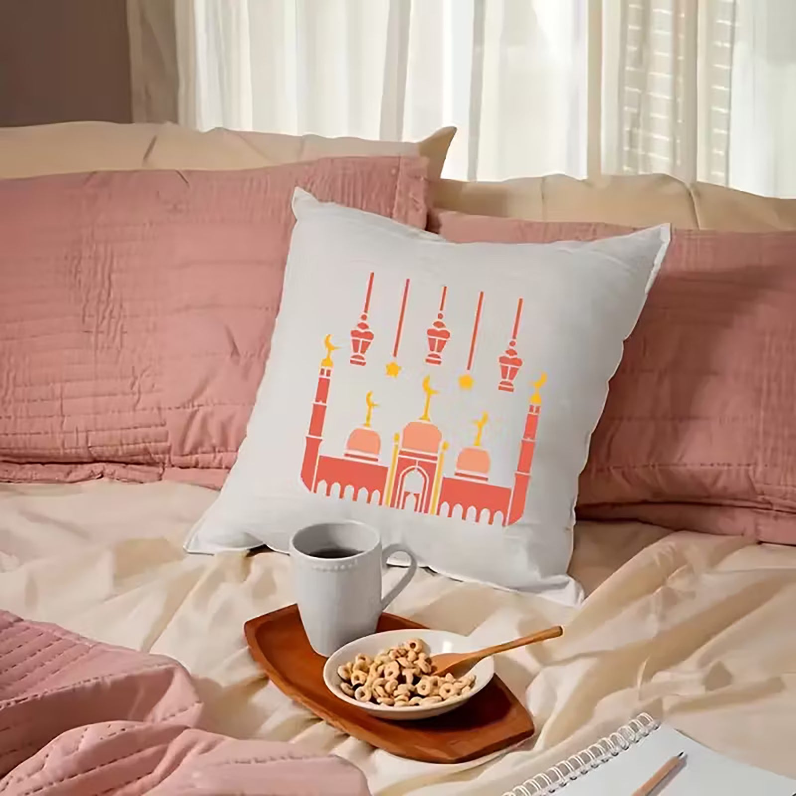 ramadan wall decor painting stencil