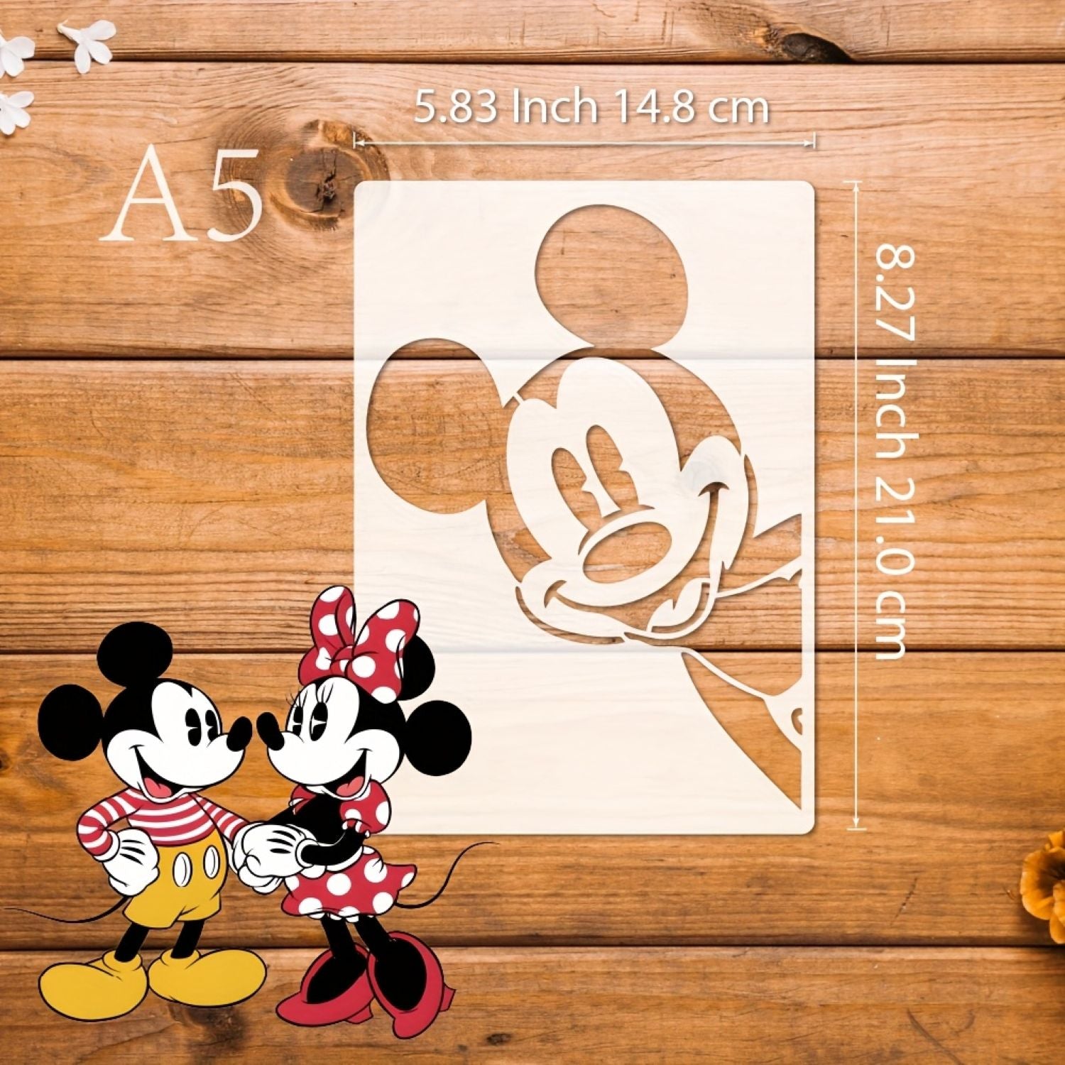 DIY Mickey Minnie Stencils for Painting
