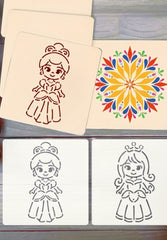 15.2 cm Princess Stencils for Crafts