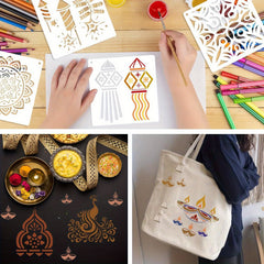 rangoli design stencils for home decor