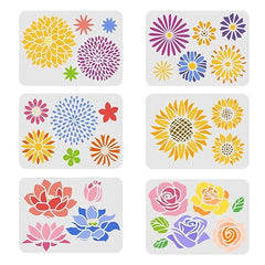 flower stencil diy