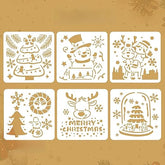 merry christmas stencil diy