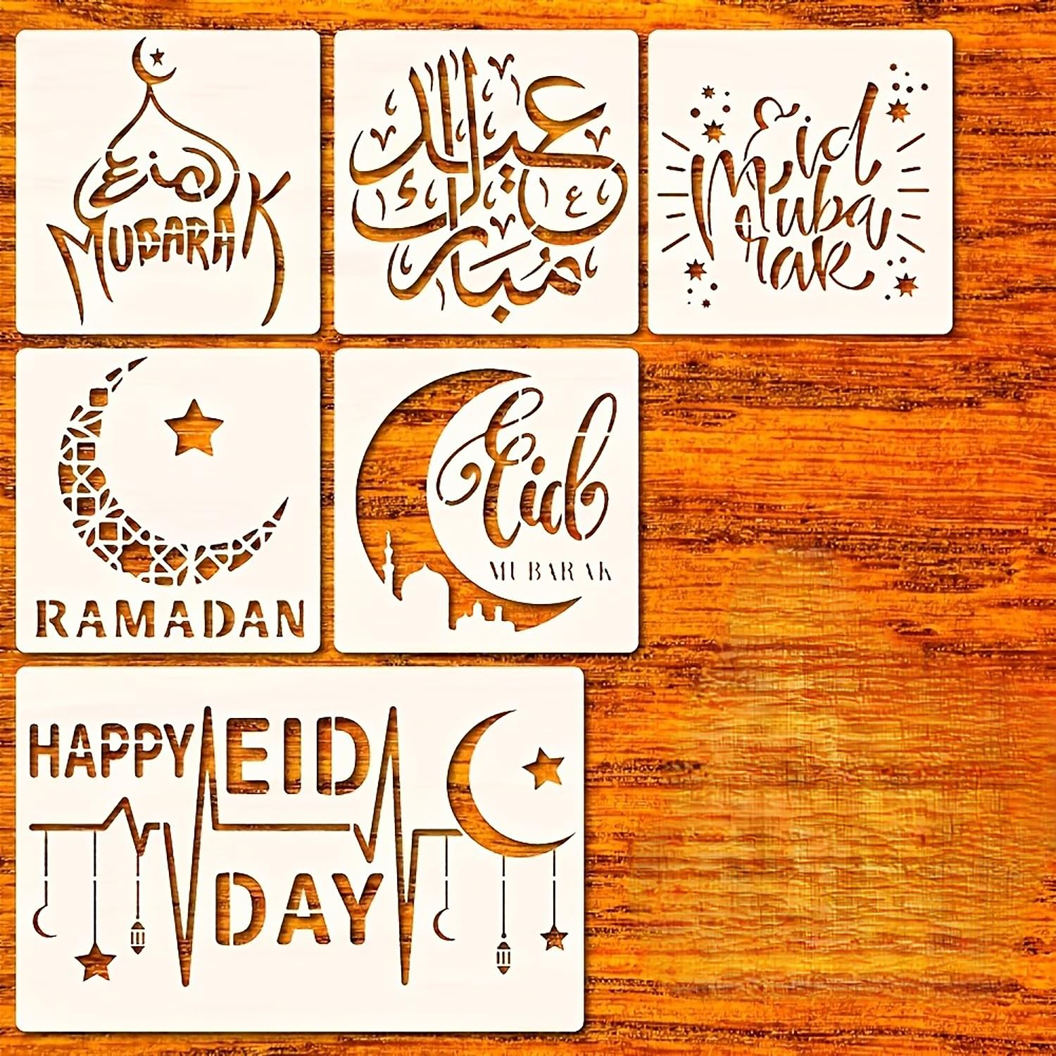 ramadan islamic calligraphy stencil
