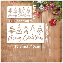 reusable holiday stencil templates