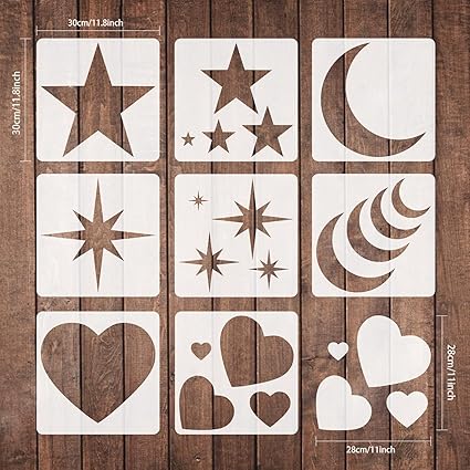 symbol stencil sheet