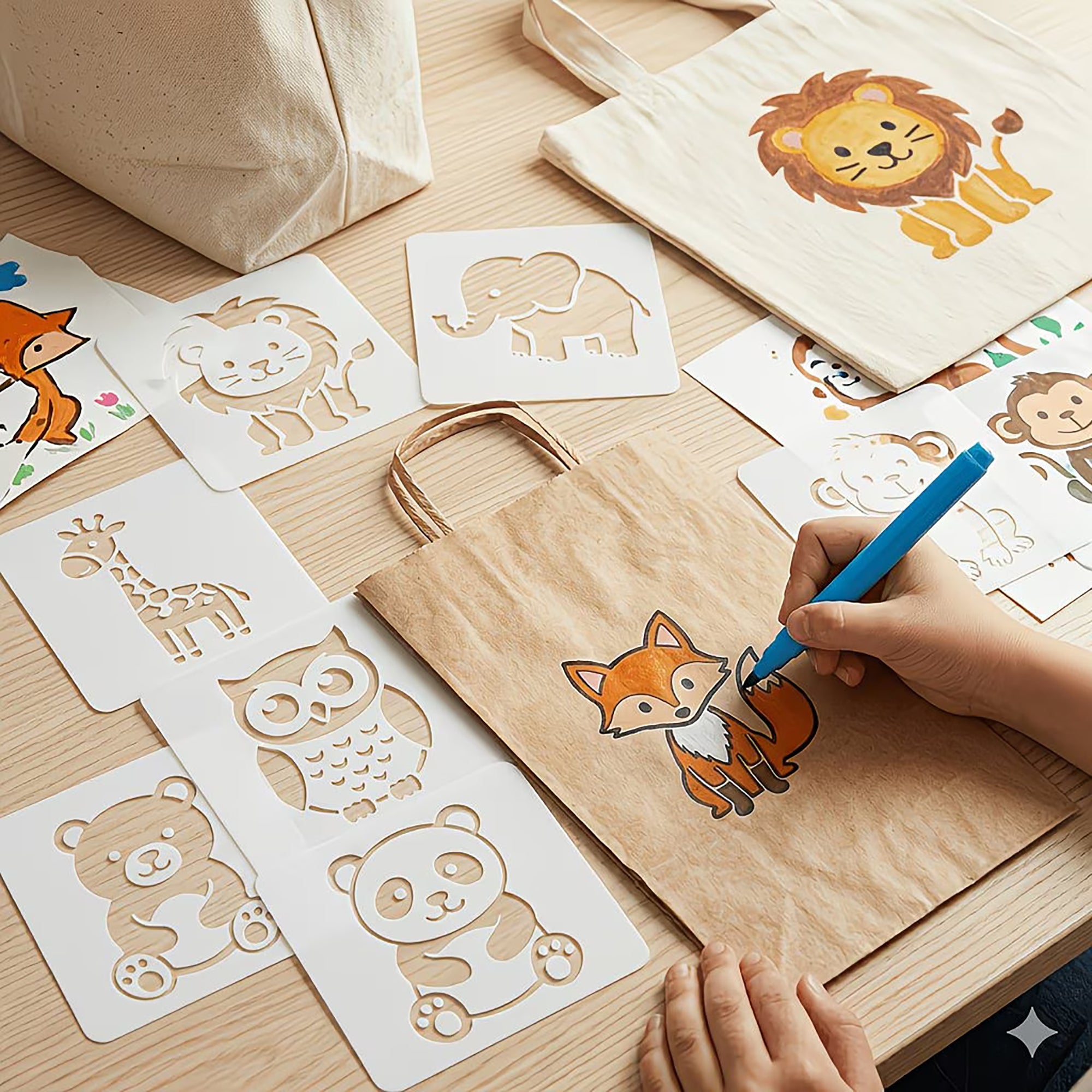 diy animal stencil for craft projects