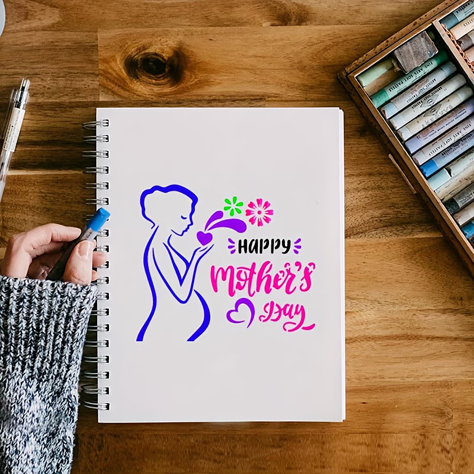 festive stencil for home decoration