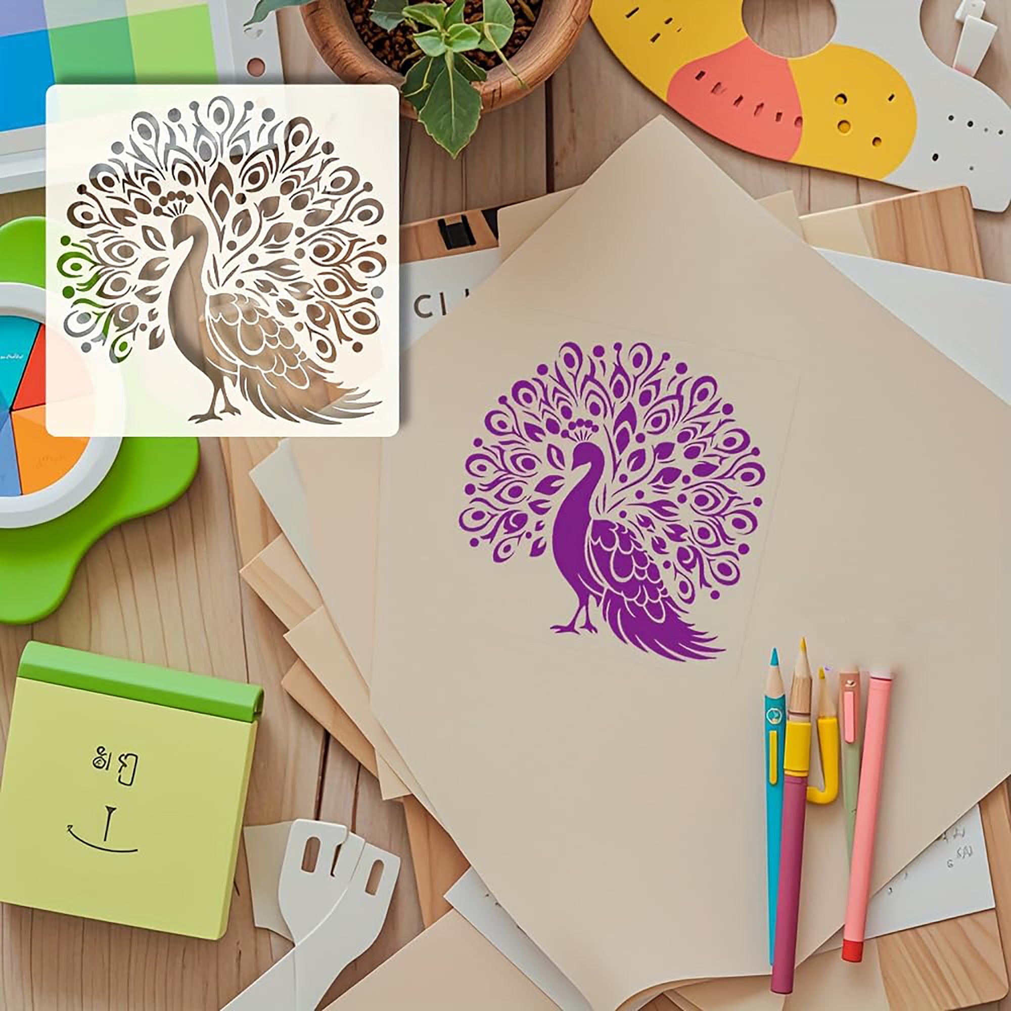diy stencil for mdf craft base work