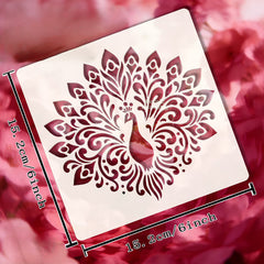 reusable mandala stencil for wall art