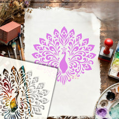 diy stencil for fabric and canvas painting