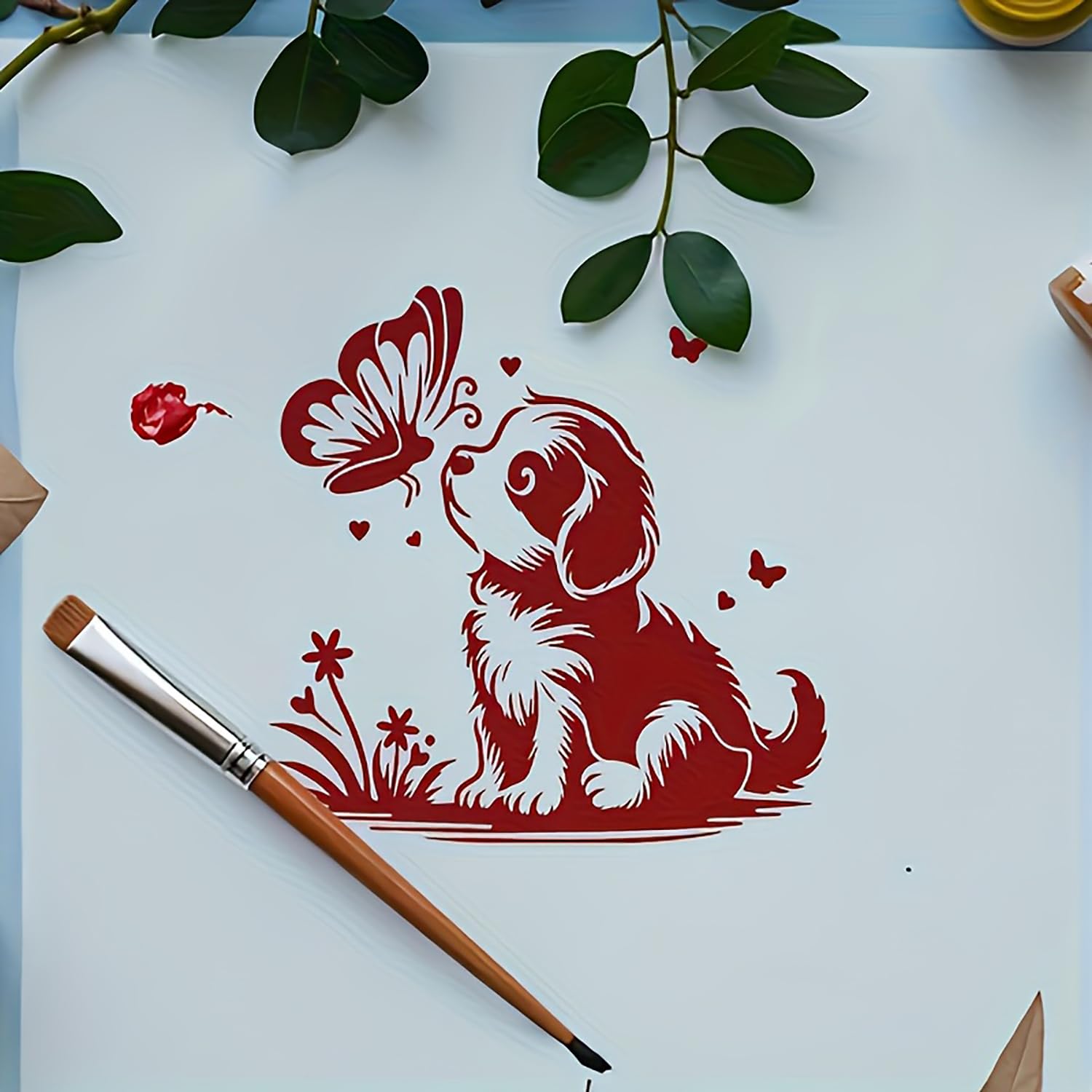 kids diy stencil for painting projects