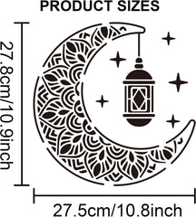 lantern moon stencil