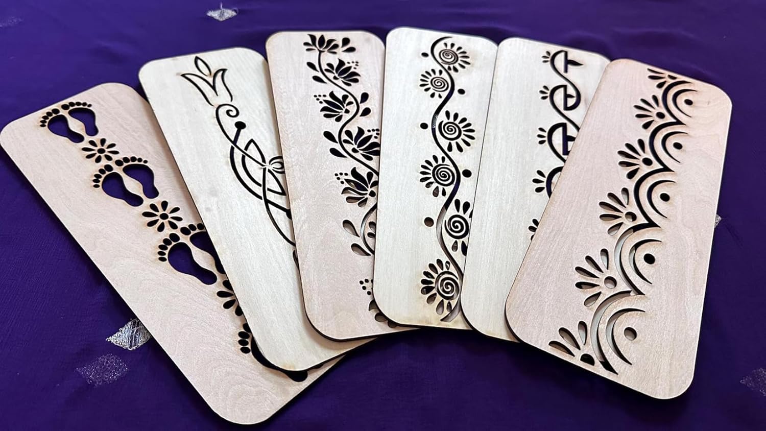 mdf rangoli border stencil for diy art