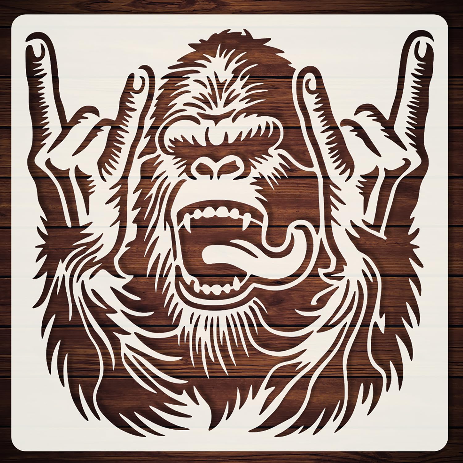 gorilla stencil for wall painting