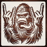 gorilla stencil for wall painting