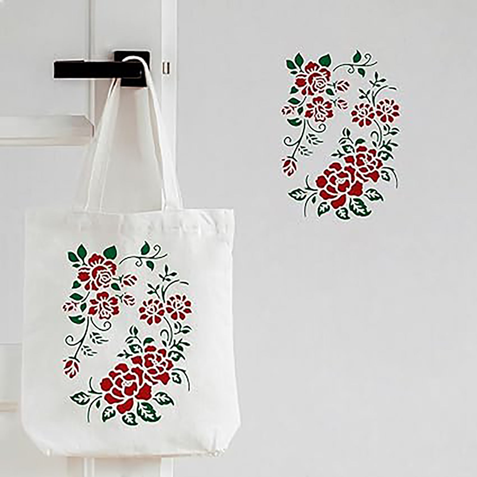 spring flower stencil