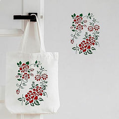 spring flower stencil