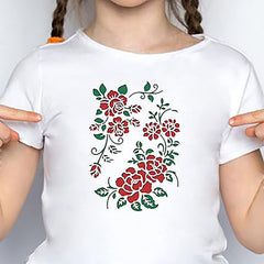 garden flower stencil