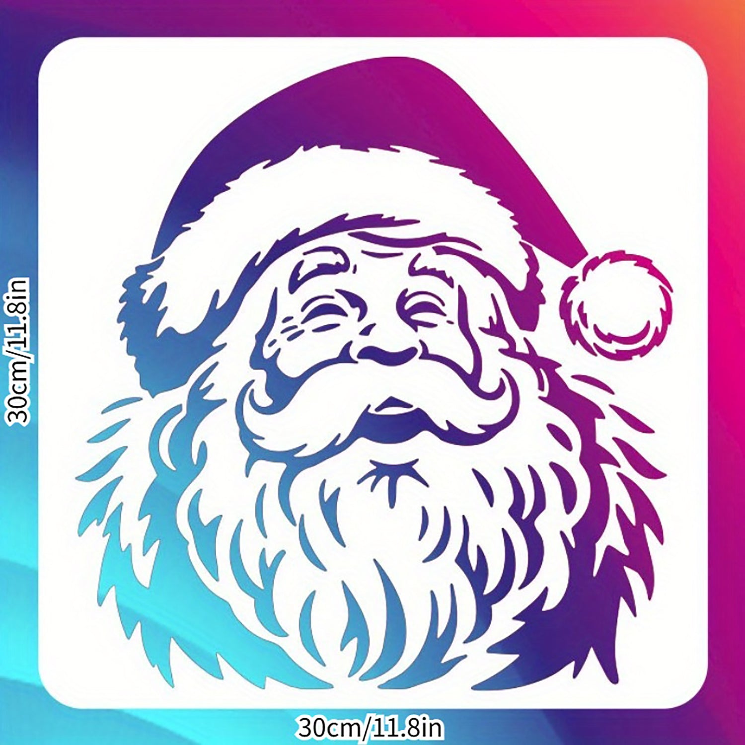 large reusable stencil for xmas crafts